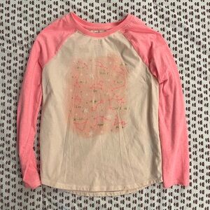 Zodiac Pink Jersey Sleeve T Girls Size 7-8